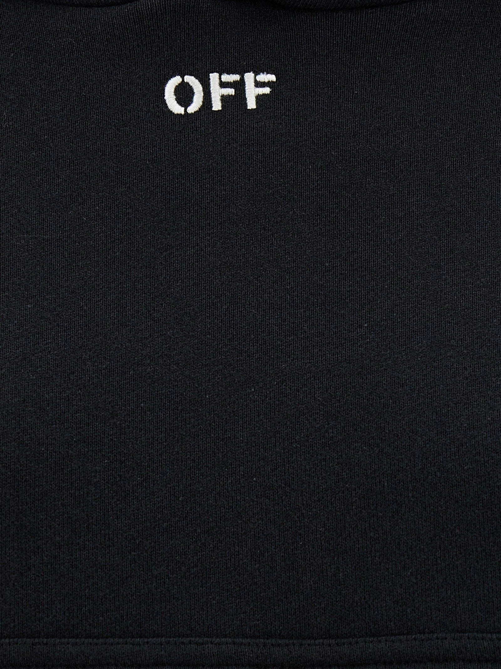 Off-White Black Cotton Hoodie