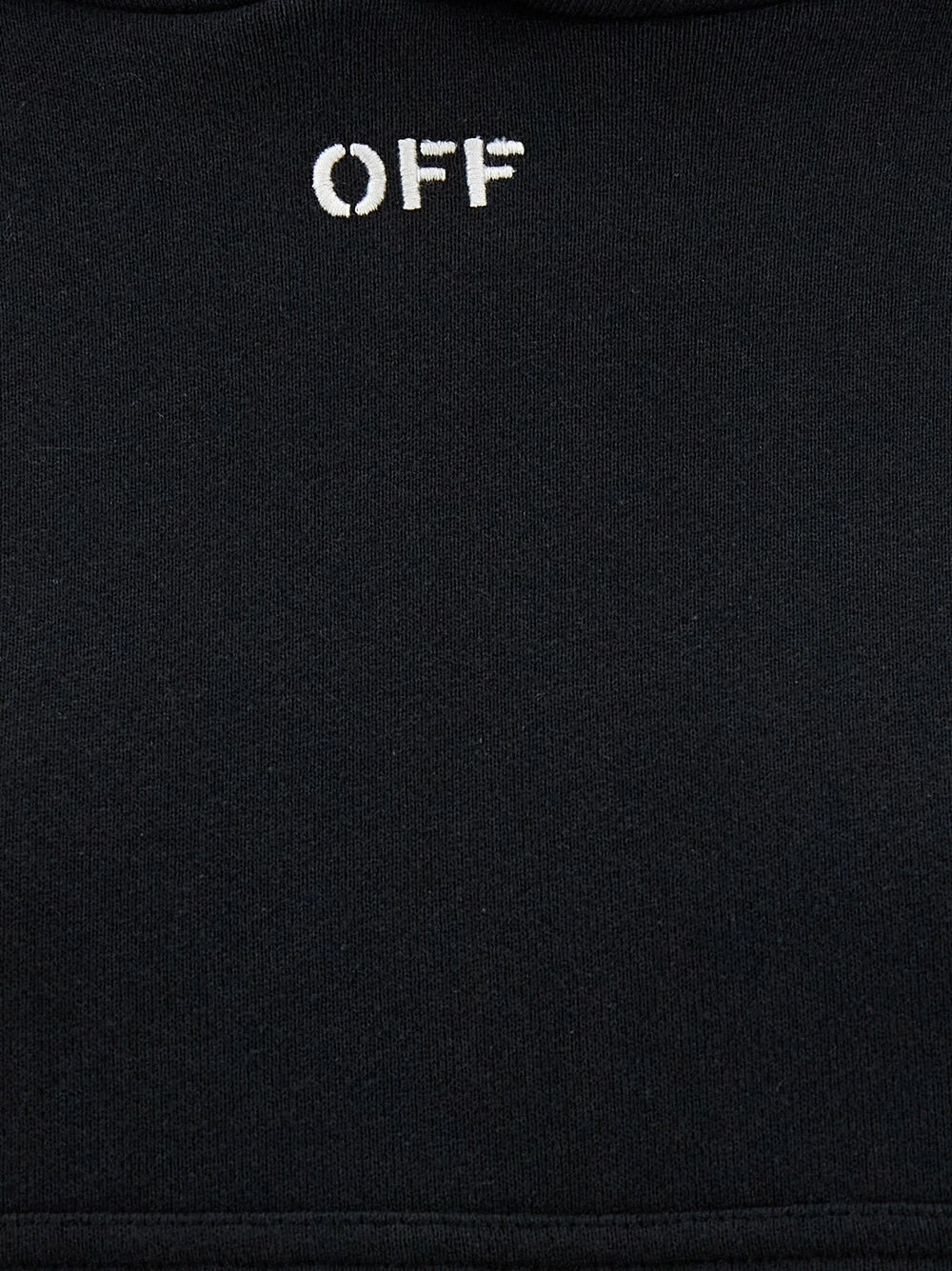 Off-White Black Cotton Hoodie