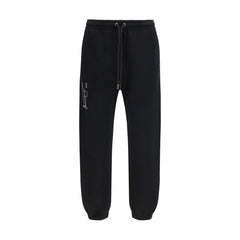 Off-White Black Cotton Joggers (Workout Pants)