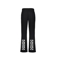 Off-White Black Cotton Joggers (Workout Pants)