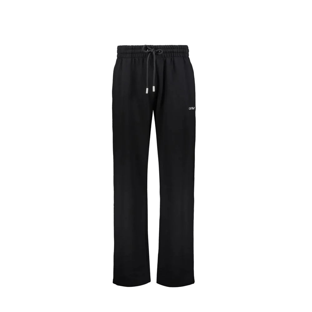 Off-White Black Cotton Joggers (Workout Pants)