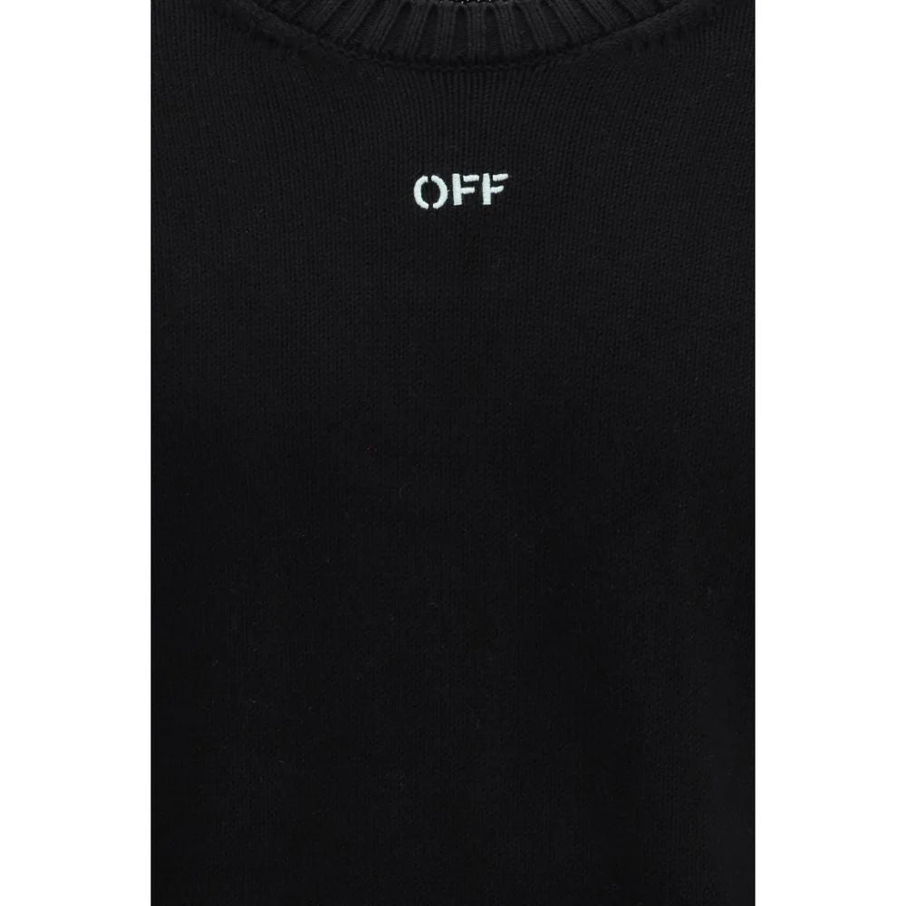 Off-White Black Cotton Sweatshirt