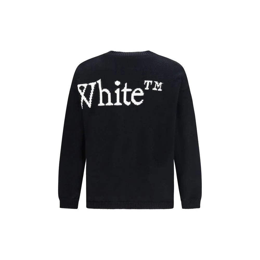 Off-White Black Cotton Sweatshirt