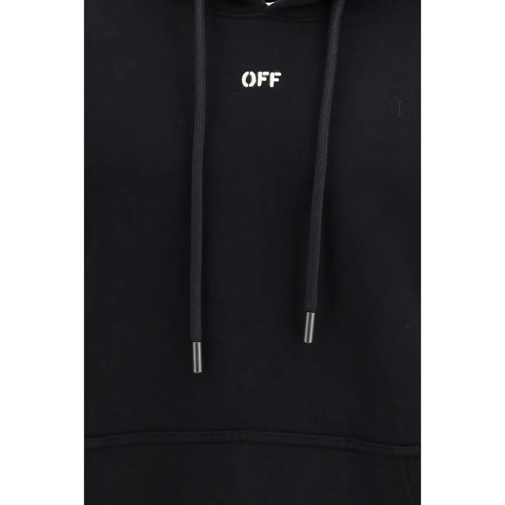Off-White Black Cotton Sweatshirt
