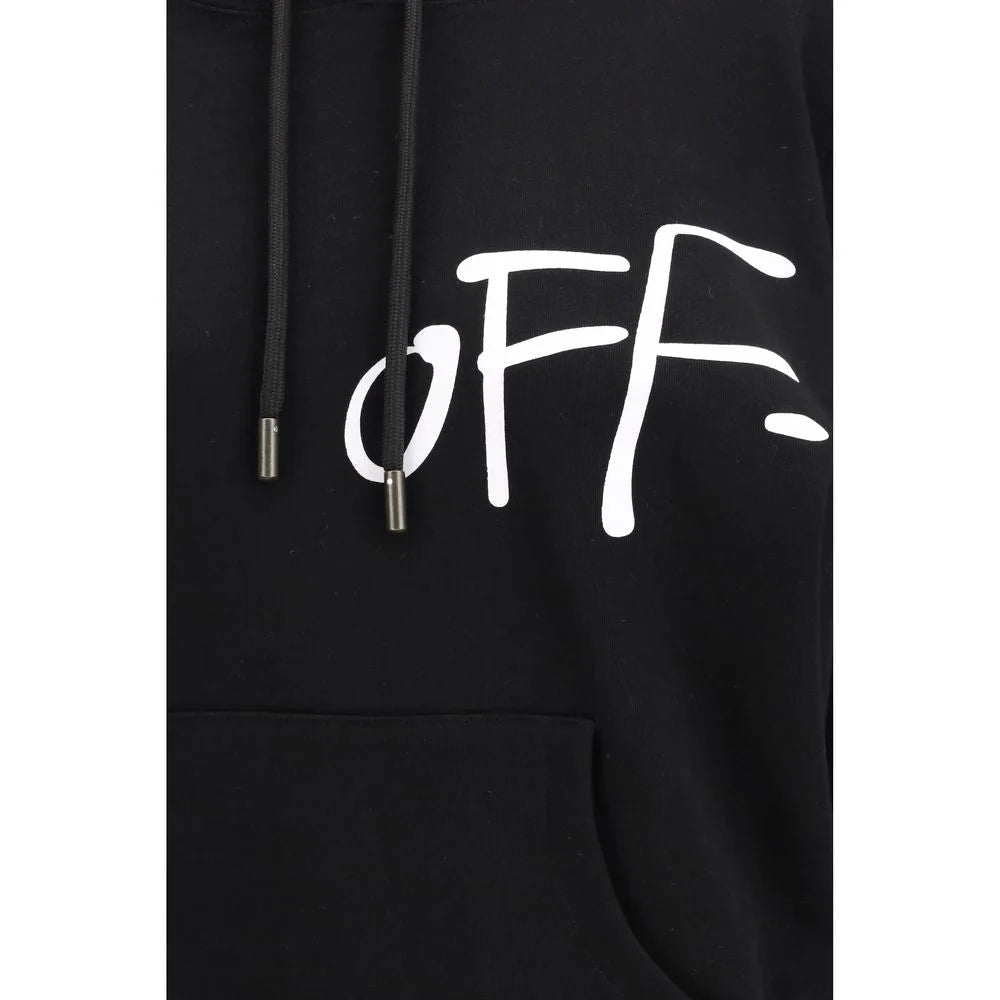 Off-White Black Cotton Sweatshirt
