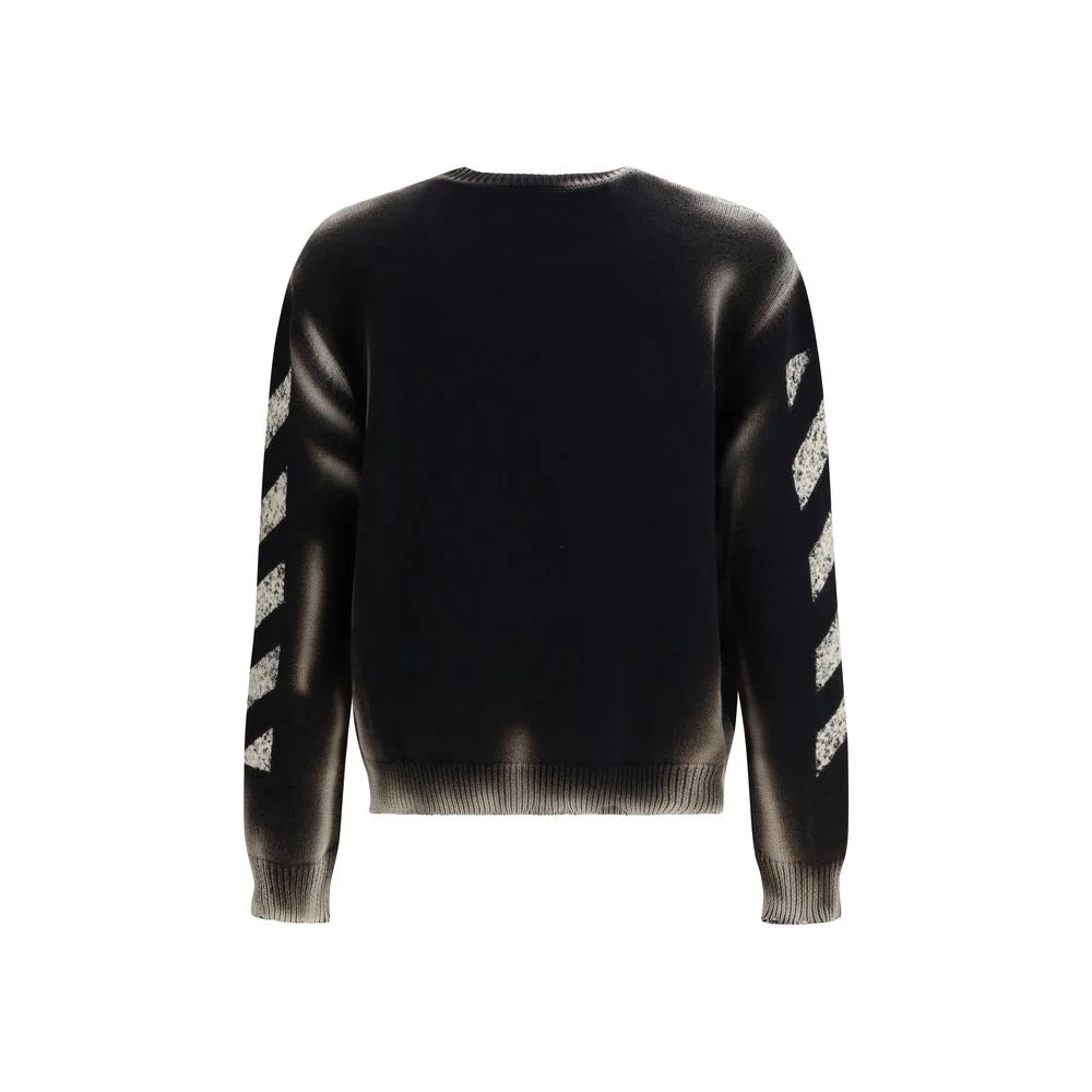 Off-White Black Cotton Sweatshirt