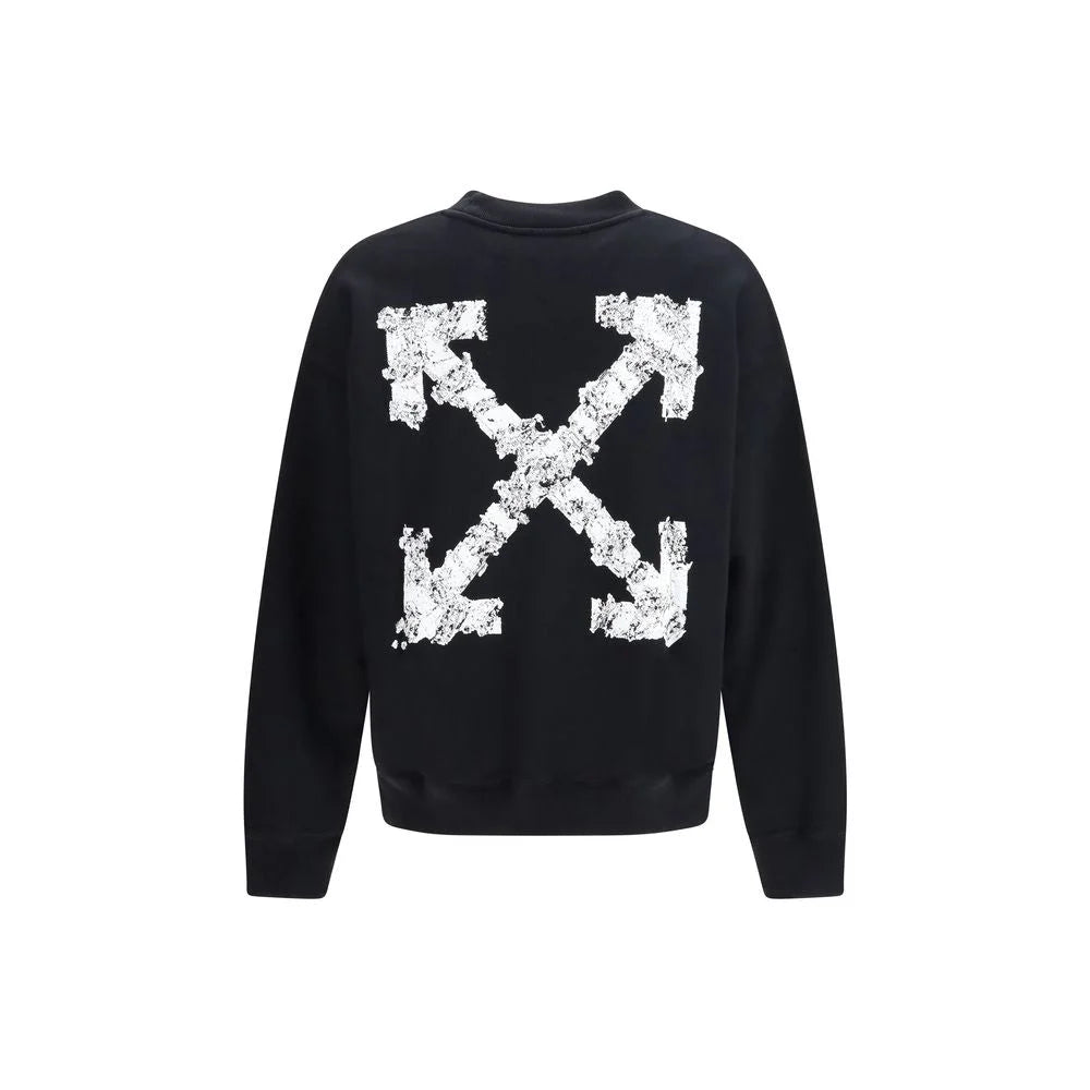 Off-White Black Cotton Sweatshirt
