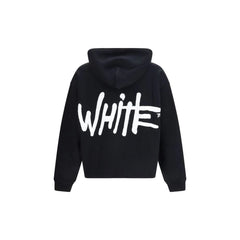 Off-White Fekete Pamut Pulóver - Kapucnis Pulóverek