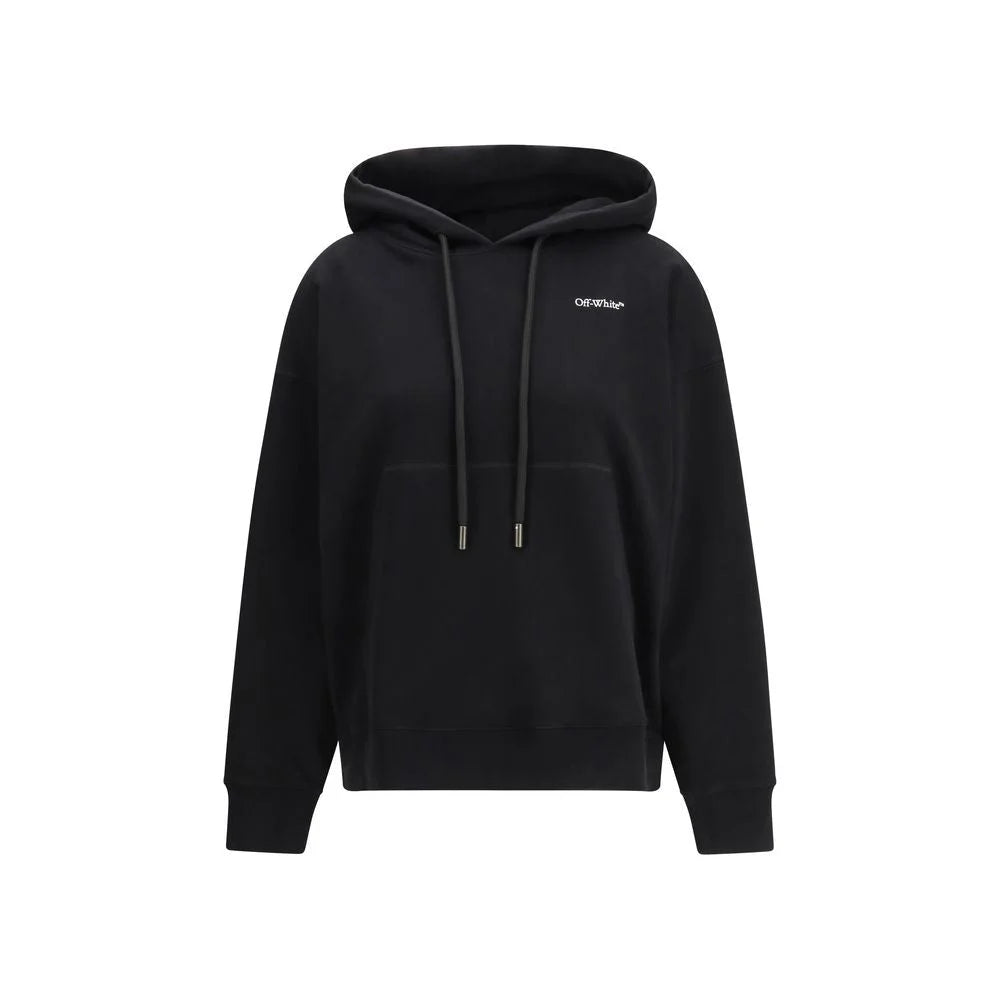 Off-White Black Cotton Sweatshirt - M