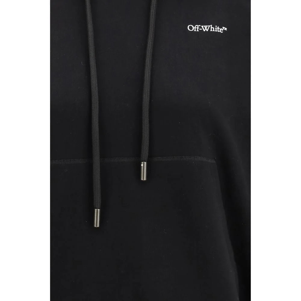 Off-White Black Cotton Sweatshirt - M