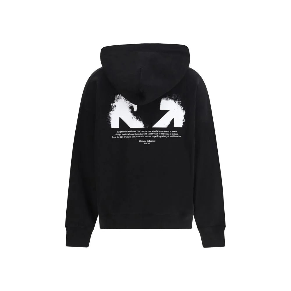 Off-White Black Cotton Sweatshirt - M