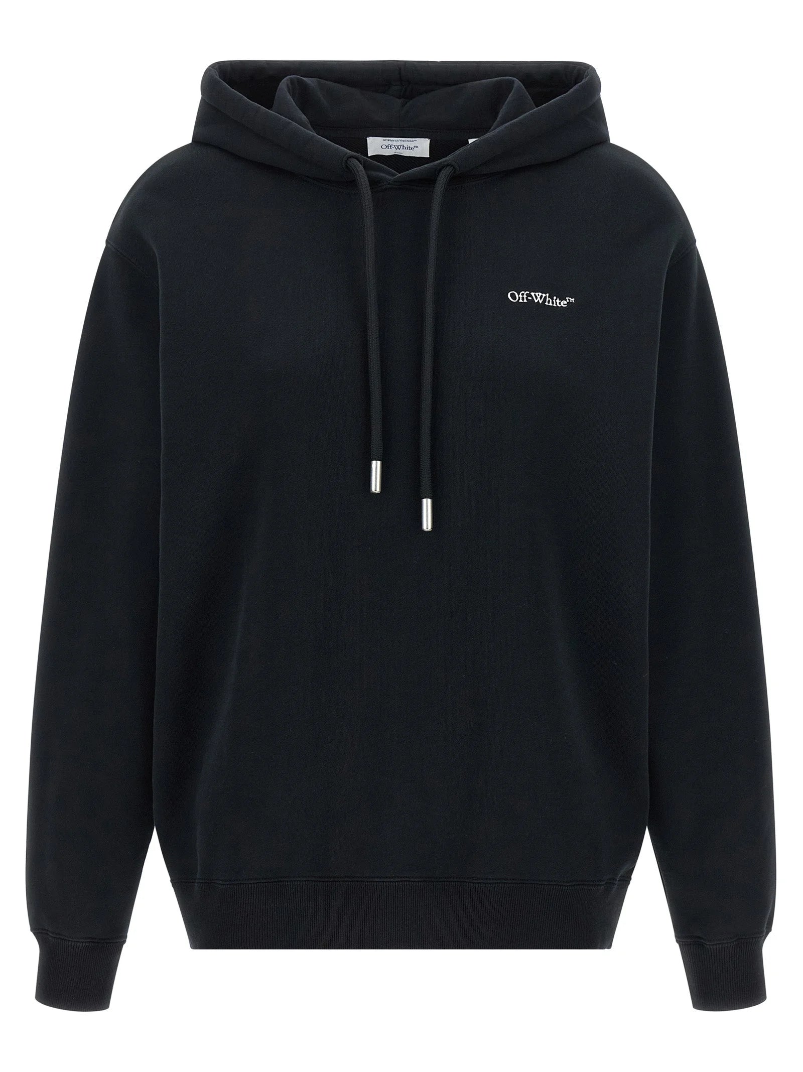 Off-White Black Cotton Sweatshirt - S