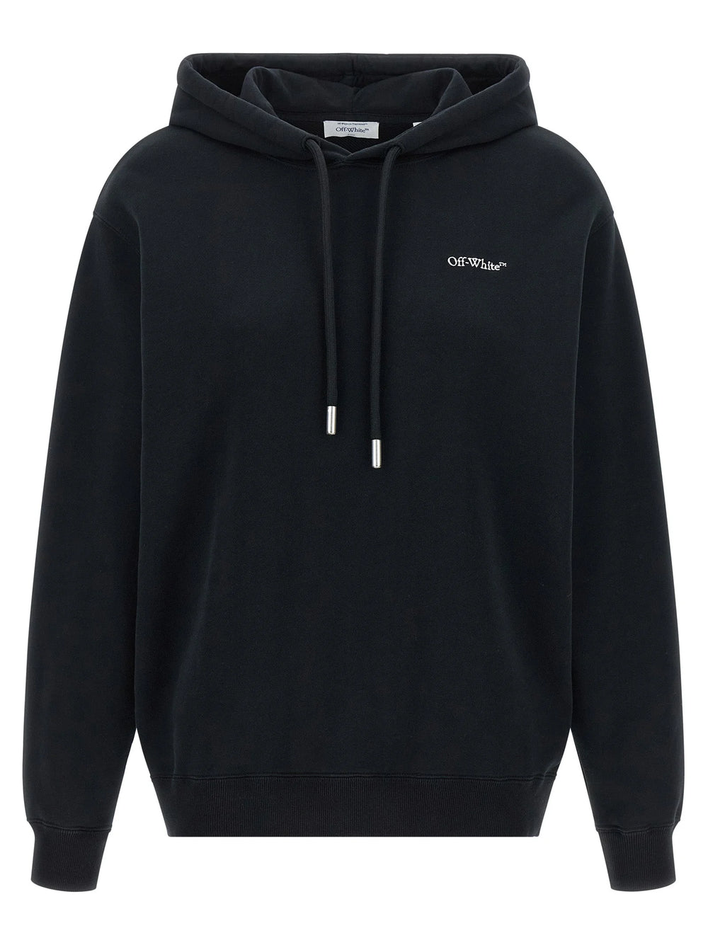 Off-White Black Cotton Sweatshirt - S