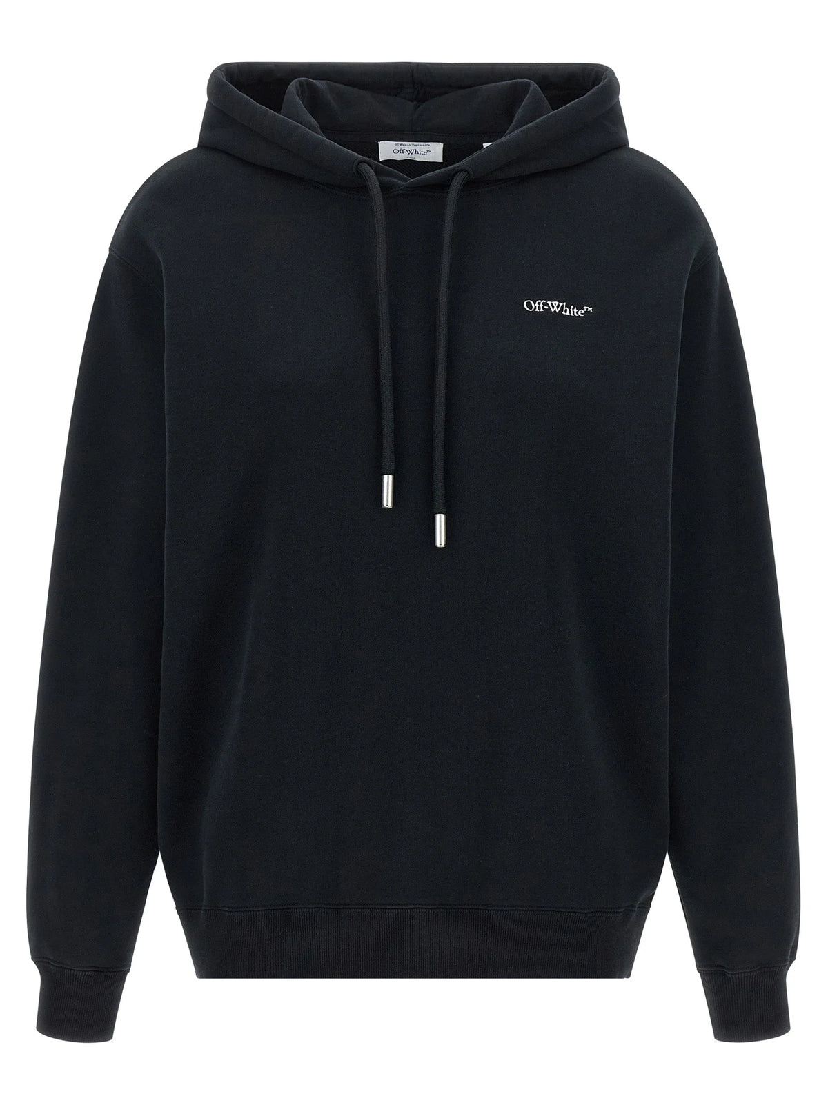 Off-White Black Cotton Sweatshirt - S