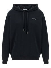 Off-White Black Cotton Sweatshirt - S