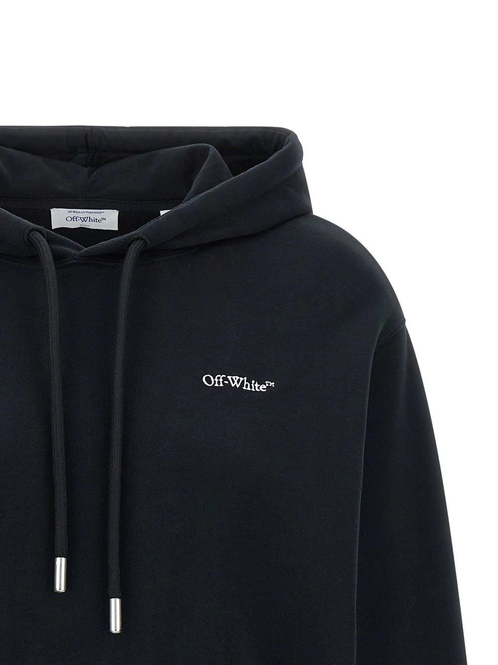 Off-White Black Cotton Sweatshirt - S