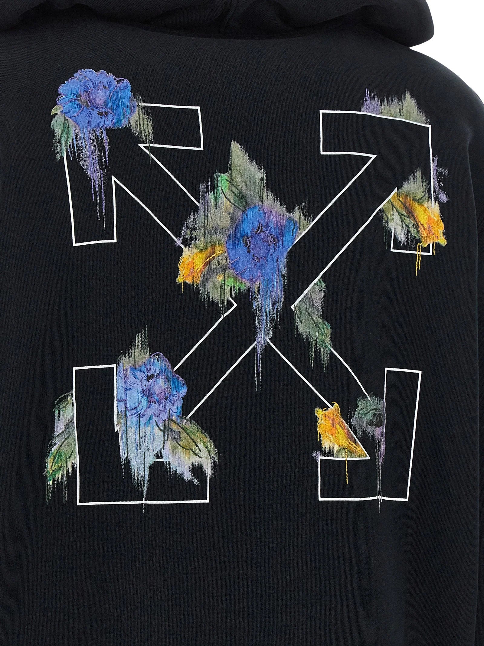 Off-White Black Cotton Sweatshirt - S