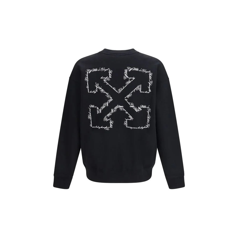 Off-White Svart Bomull Sweatshirt - Sweatshirts