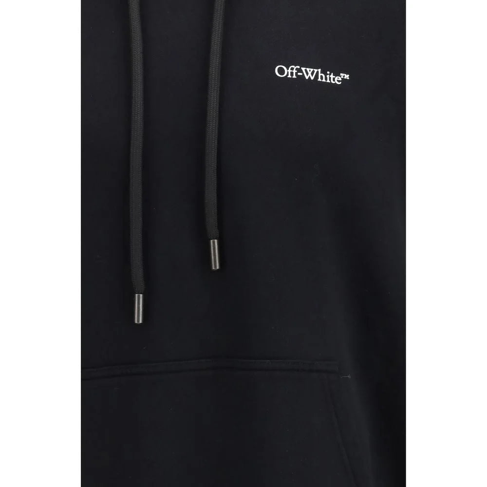 Off-White Black Cotton Sweatshirt - Sweatshirts