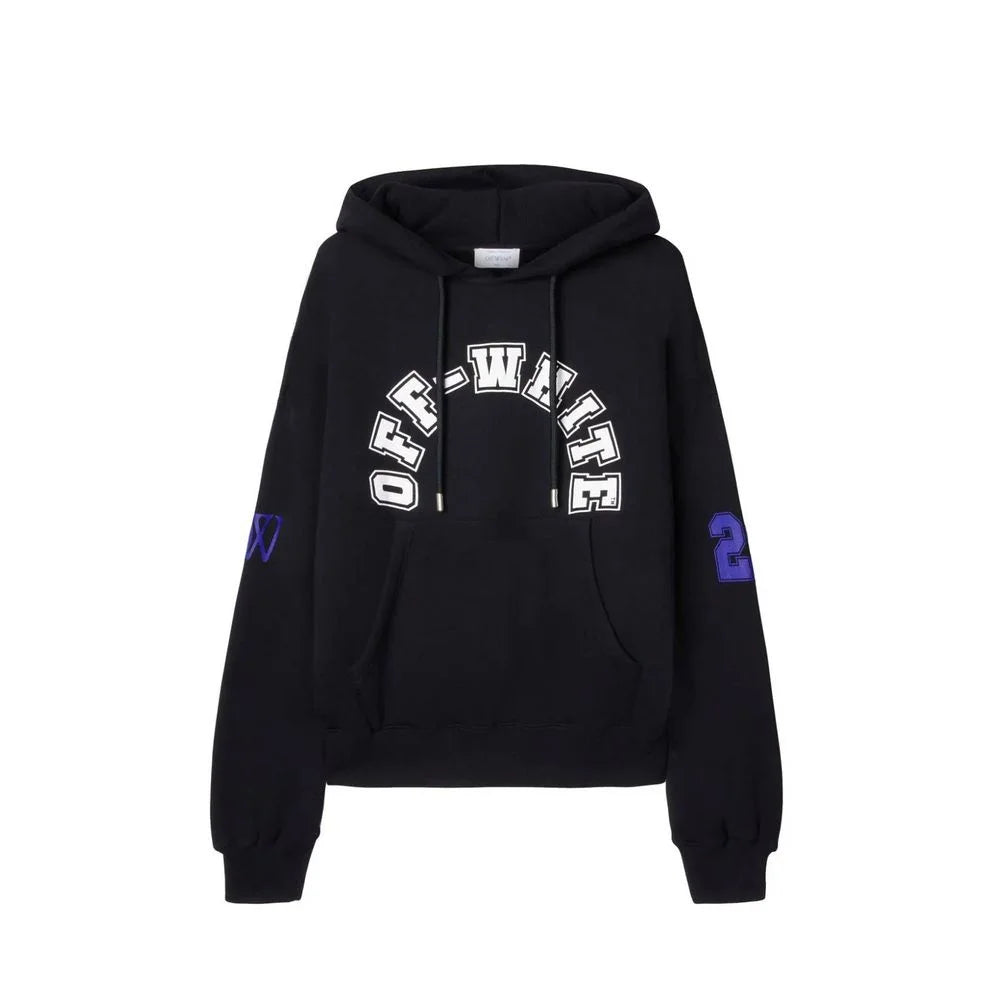 Off-White Black Cotton Sweatshirt - XL