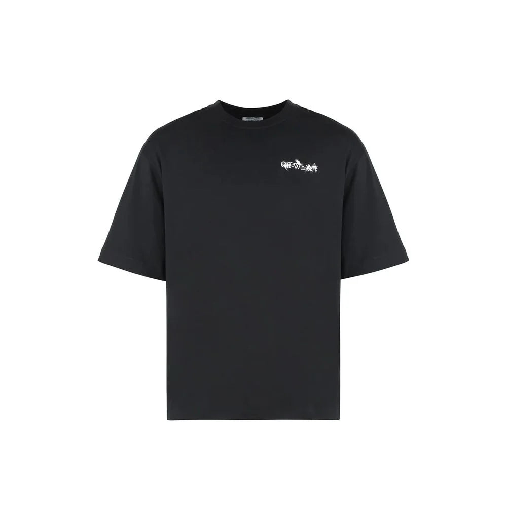 Off-White Black Cotton T-Shirt