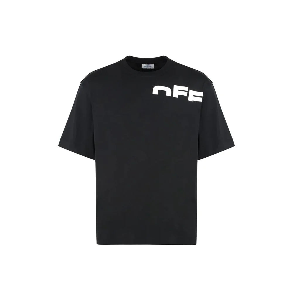 Off-White Black Cotton T-Shirt