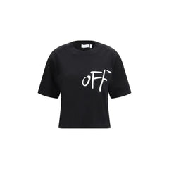 Off-White Black Cotton T-Shirt