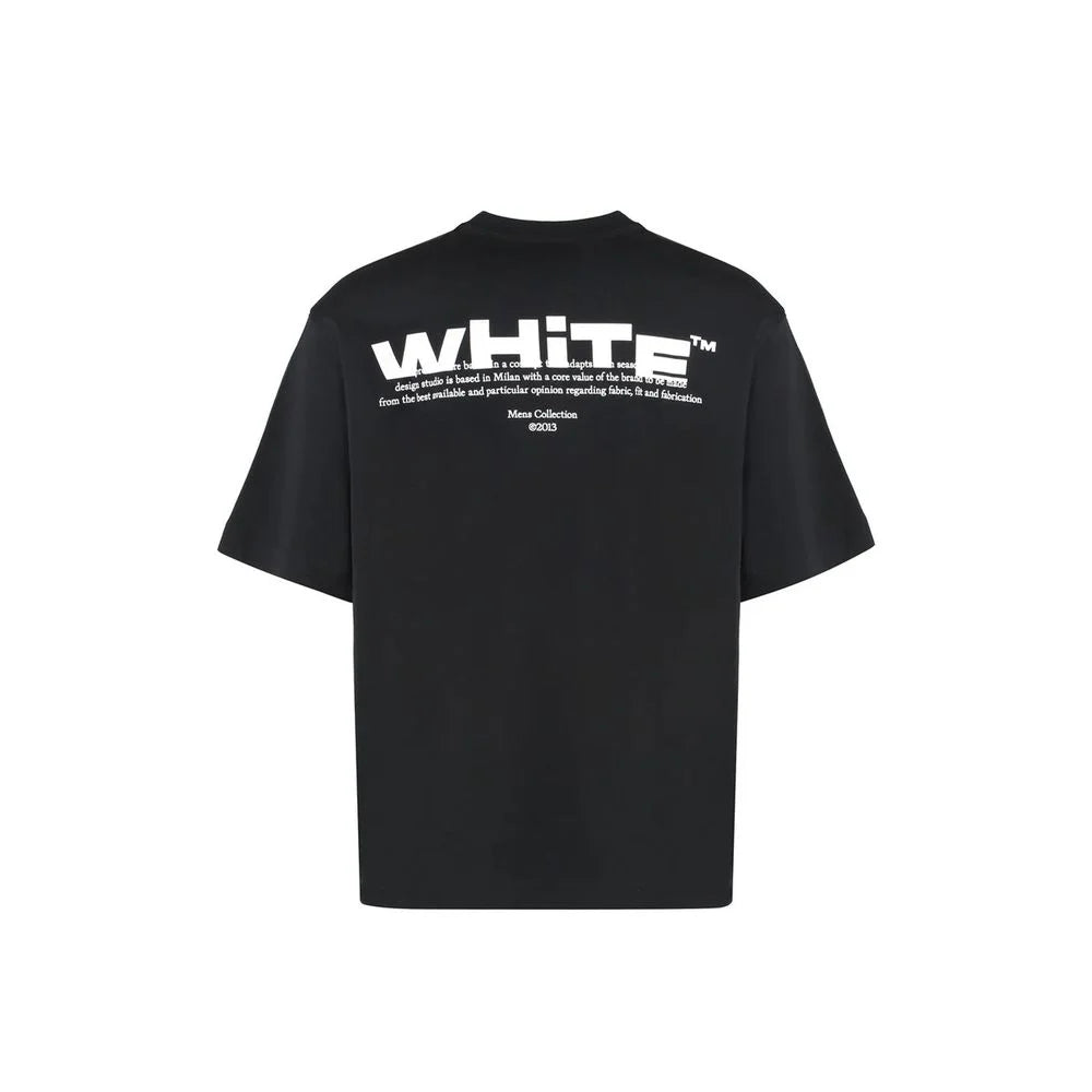 Off-White Black Cotton T-Shirt
