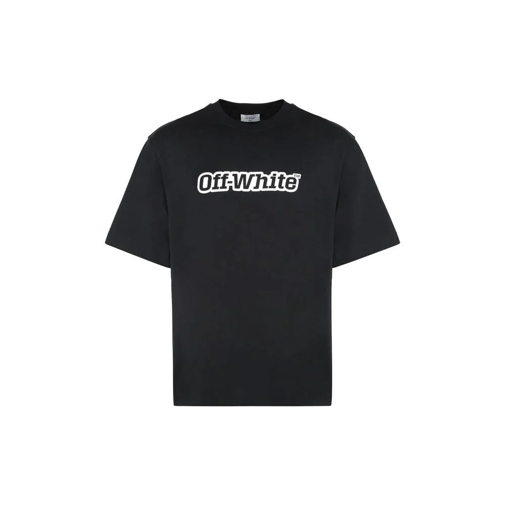 Off-White Black Cotton T-Shirt