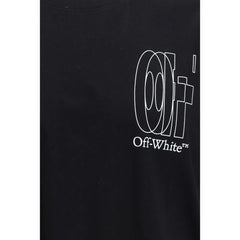 Camiseta de algodón negra Off-White