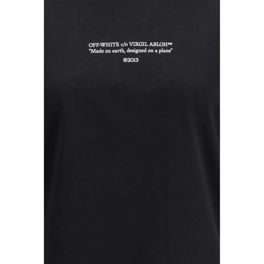 Off-White Black Cotton T-Shirt
