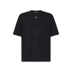 Off-White Black Cotton T-Shirt - S