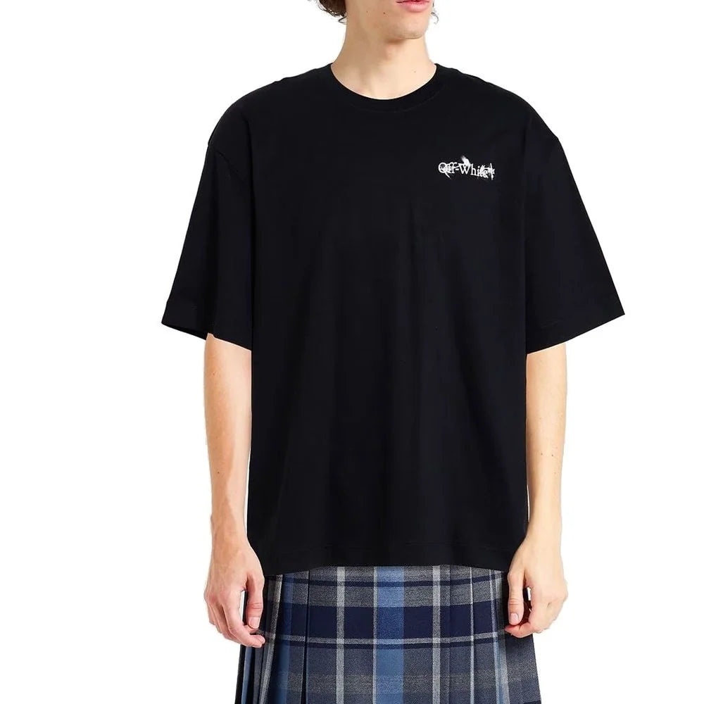 Off-White Black Cotton T-Shirt - XS