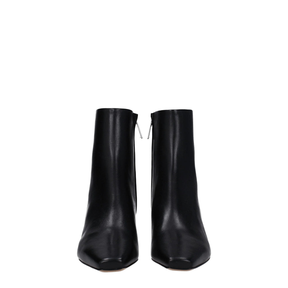 Off-White Black Leather Ankle Boots - Boots
