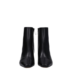 Off-White Black Leather Ankle Boots - Boots