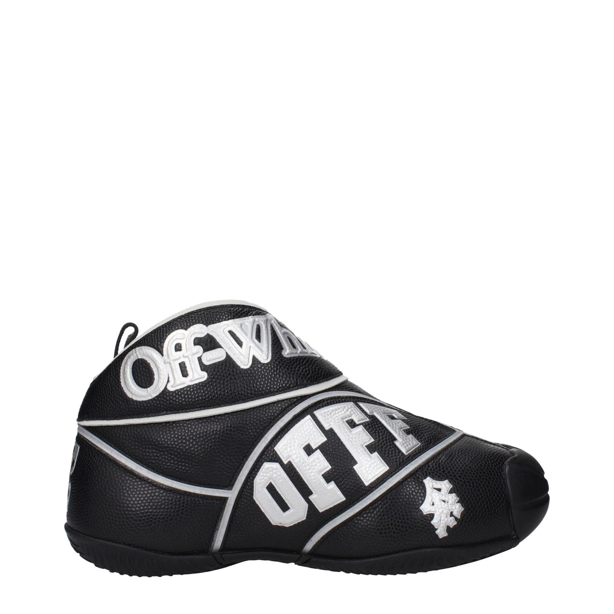 נעלי סניקרס היי טופס עור שחור - EU43/US10 של Off-White