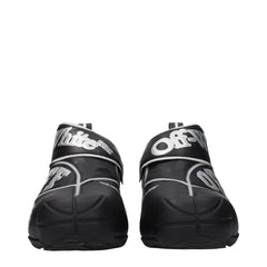 Off-White נעלי סניקרס גבוהות מעור שחור - EU43/US10