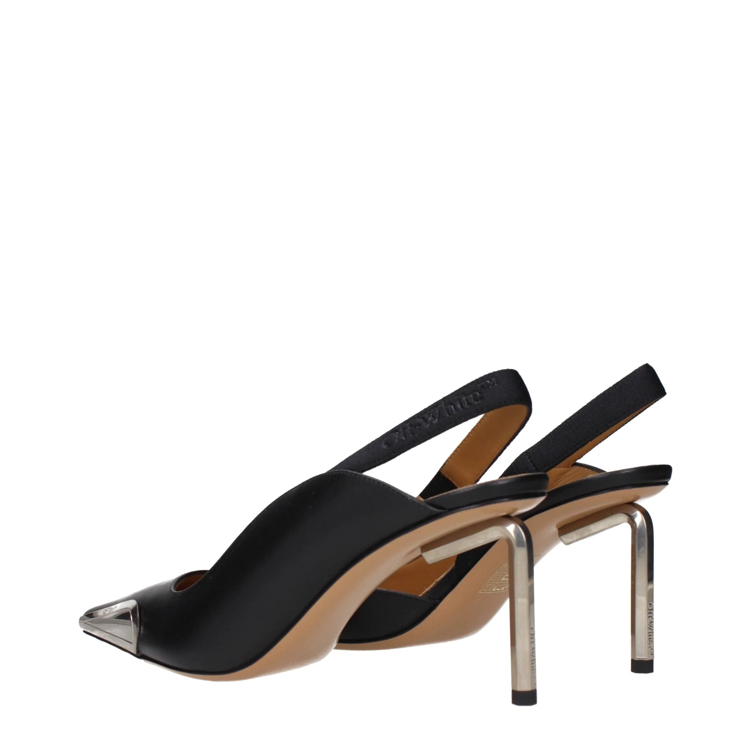 Off-White Black Leather Pumps - EU37/US7