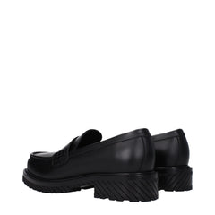 Off-White mustad nahast slip-on mokasiinid - EU41/US8