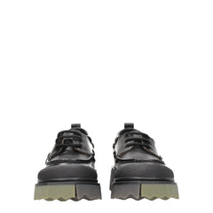 Off-White Black Leather Slip-On Loafers - EU42/US9
