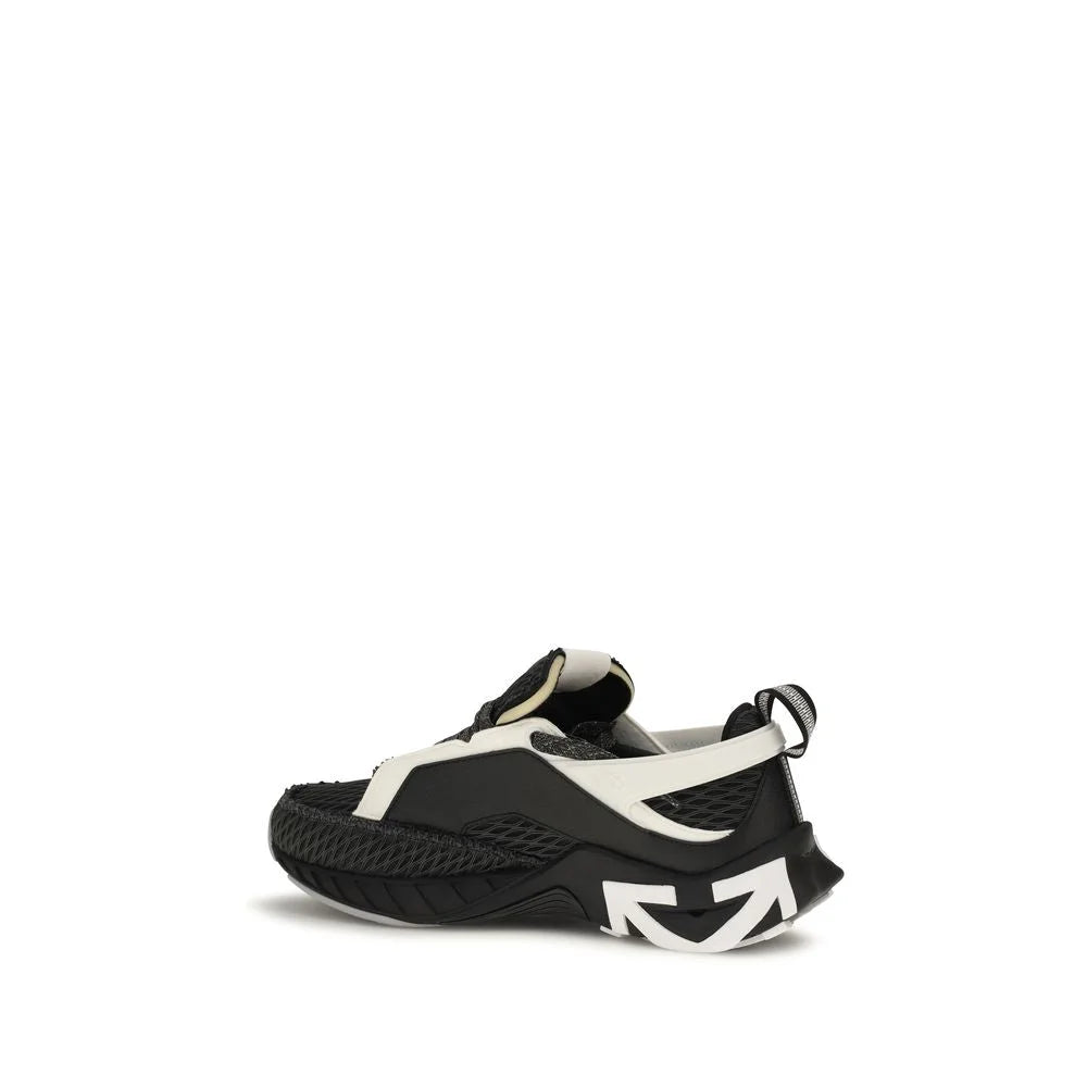 Off-White Black Polyester Athletic Sneakers