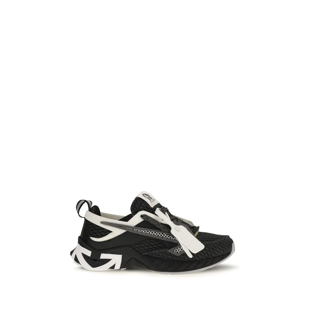 Off-White Black Polyester Athletic Sneakers