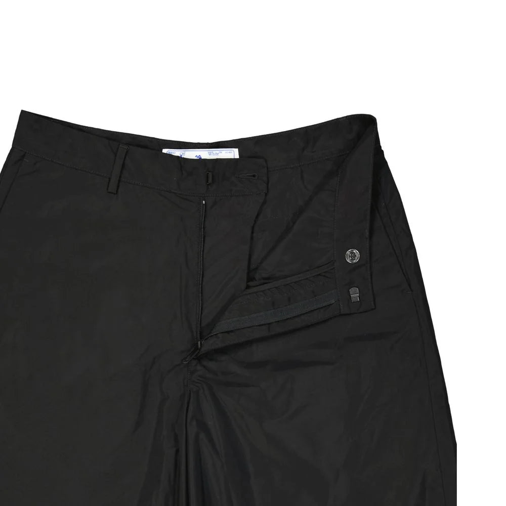 Off-White Black Polyester Short And Mini Shorts - M