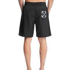 Off-White Black Polyester Swim Shorts - XS