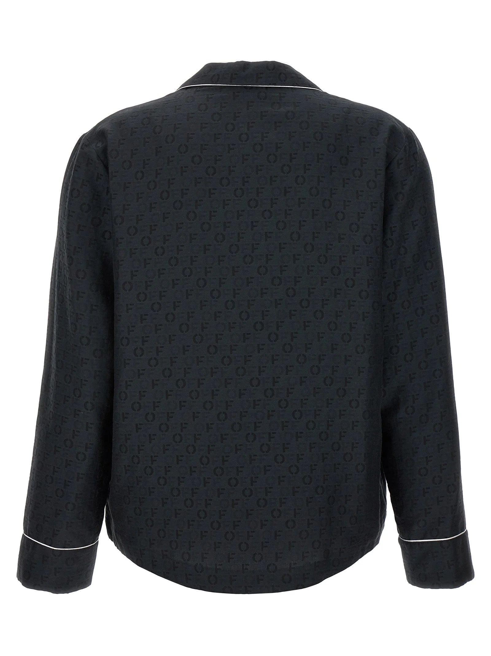 Off-White Black Silk Blouse