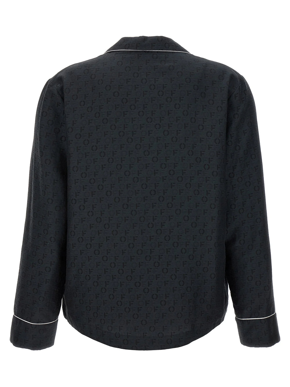 Off-White Black Silk Blouse