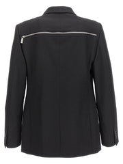 Off-White Black Virgin Wool Blazer