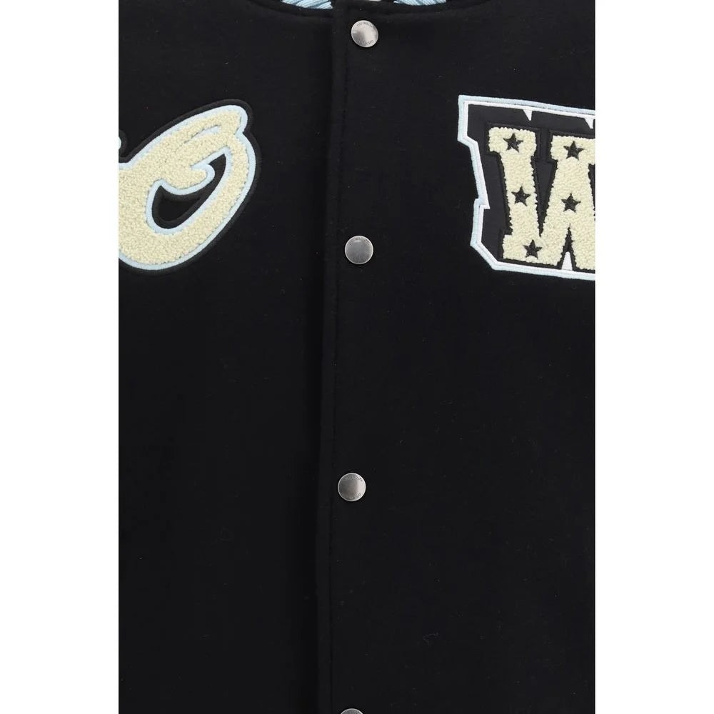 Off-White Black Wool Bomber