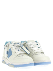 Off-White Blue Bovine Leather Low Top Sneakers - EU42.5/US9.5