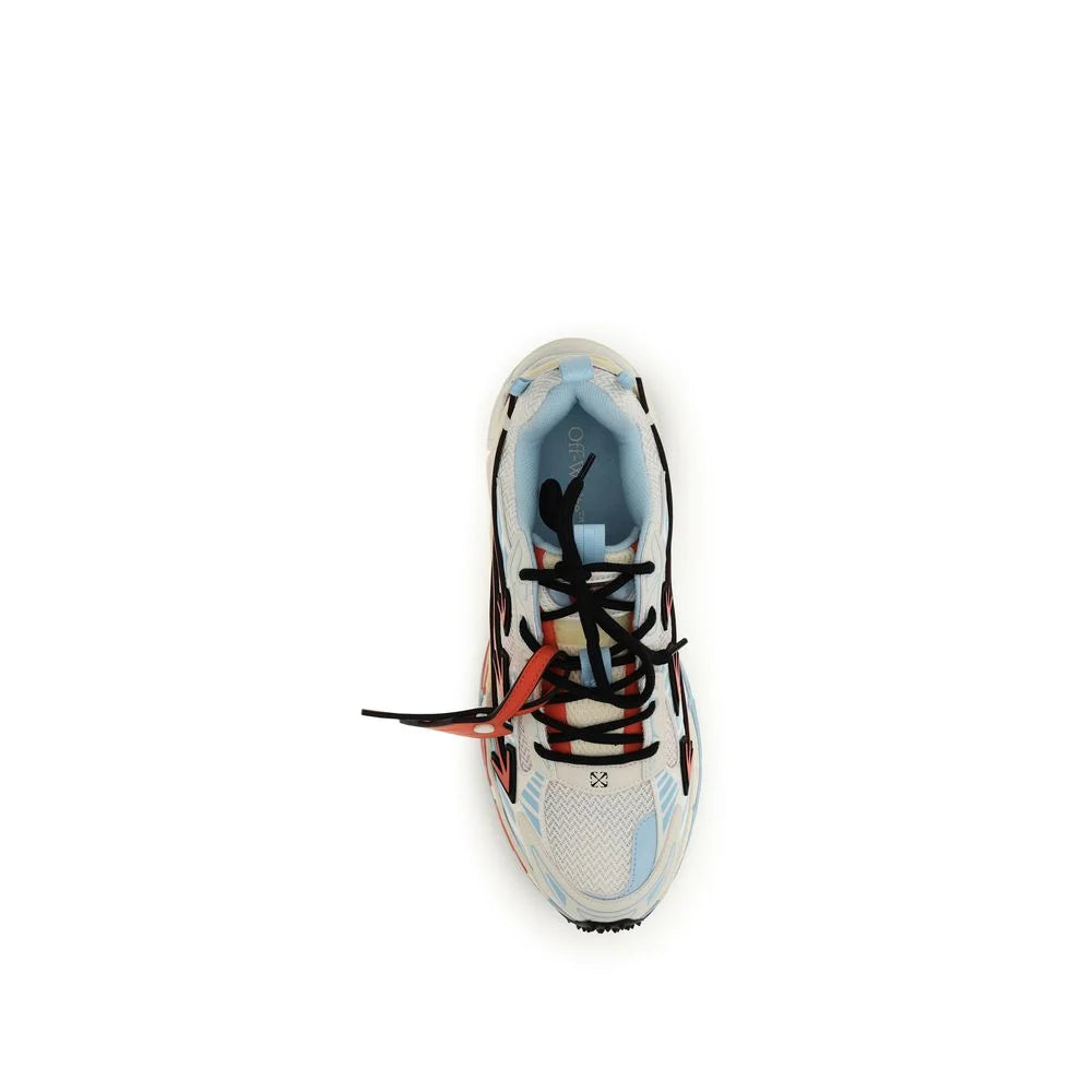 Off-White Blue Calf Leather Bos Taurus Athletic Sneakers - EU42/US9